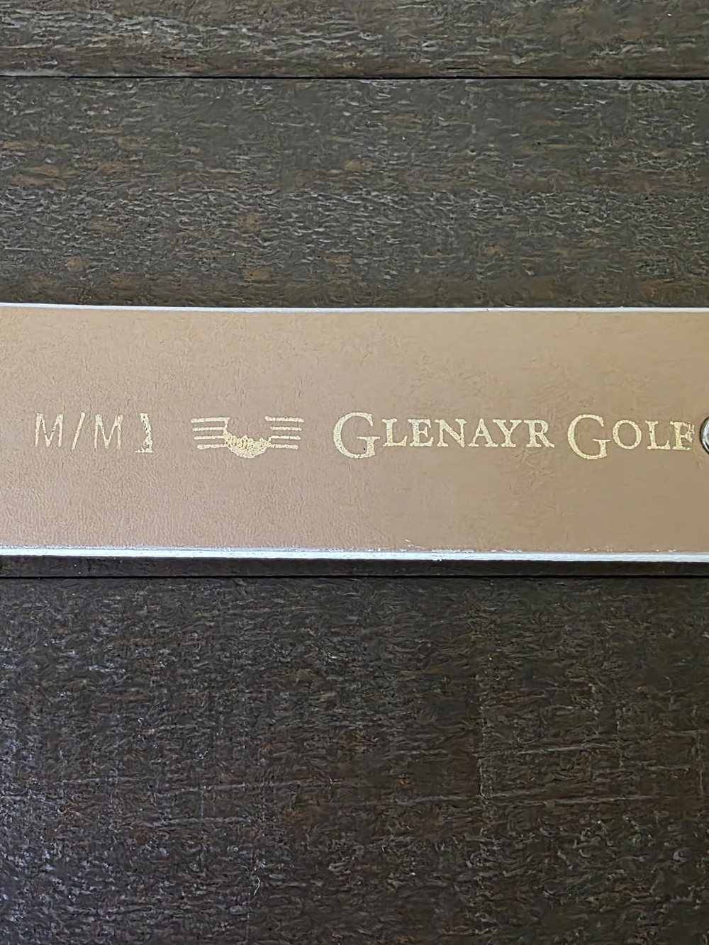 Glenayr Golf White Leather Golf Belt Bag Conchos Made In Canada Size M New - Picture 10 of 14